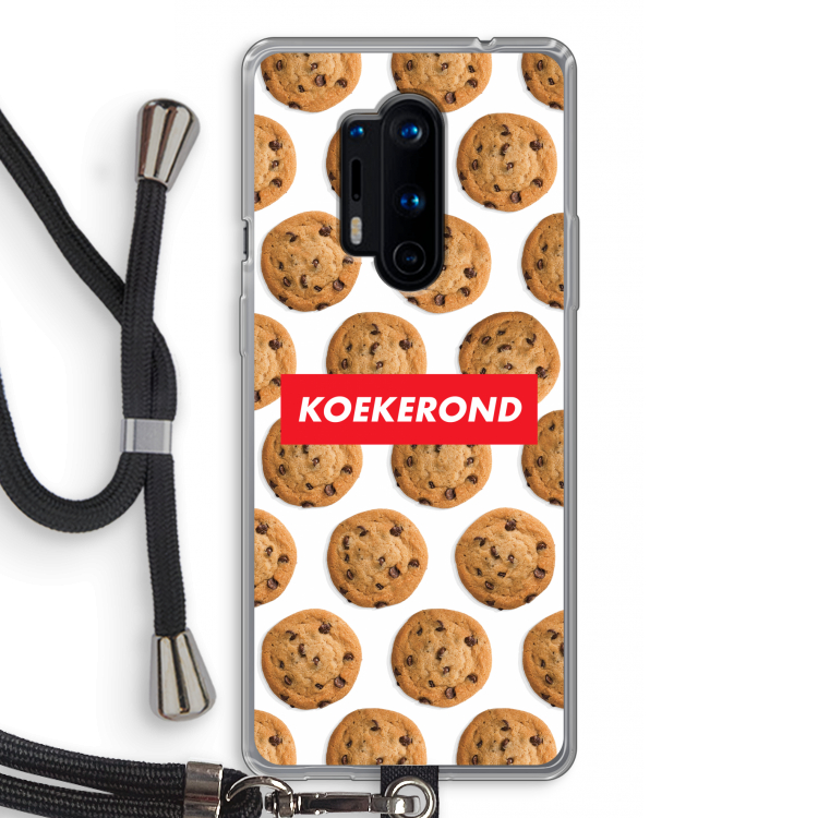 Koekerond: OnePlus 8 Pro Transparant Hoesje met koord