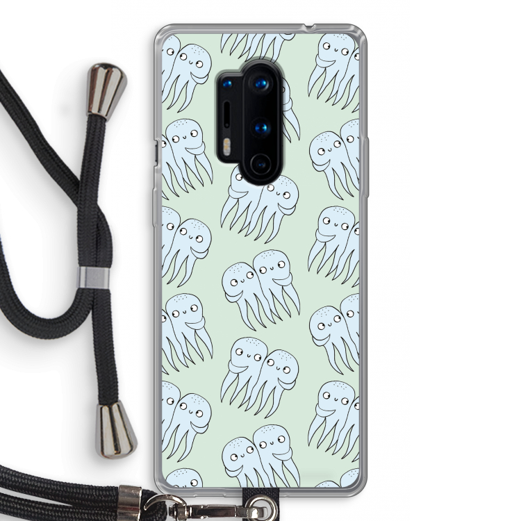 Octopussen: OnePlus 8 Pro Transparant Hoesje met koord