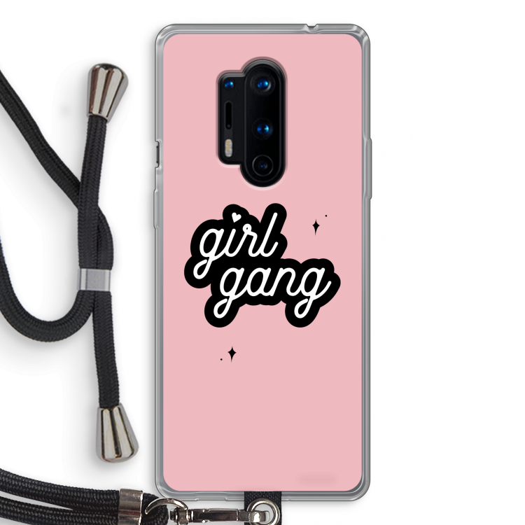 Girl Gang: OnePlus 8 Pro Transparant Hoesje met koord