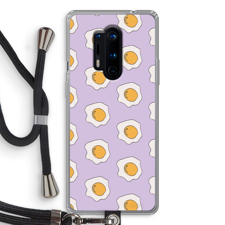 Bacon to my eggs #1: OnePlus 8 Pro Transparant Hoesje met koord