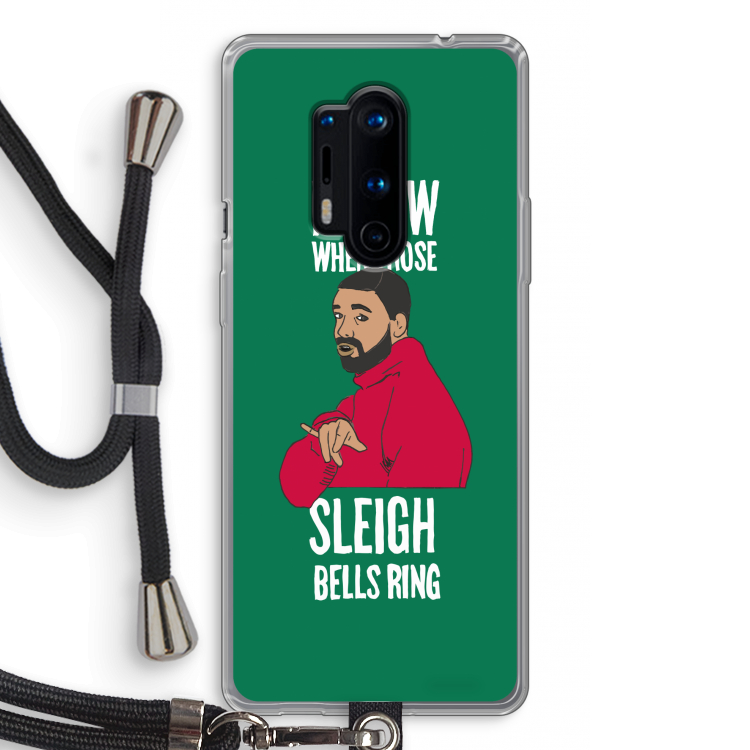 Sleigh Bells Ring: OnePlus 8 Pro Transparant Hoesje met koord