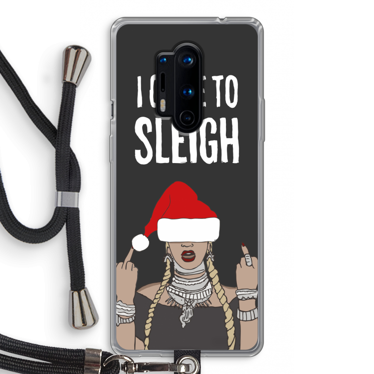 Came To Sleigh: OnePlus 8 Pro Transparant Hoesje met koord