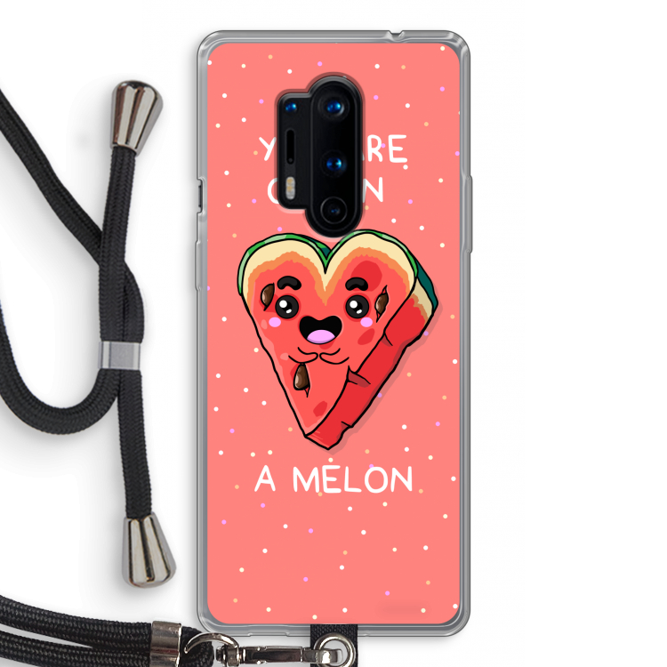 One In A Melon: OnePlus 8 Pro Transparant Hoesje met koord