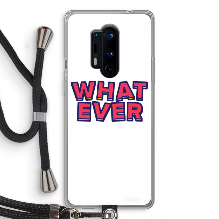 Whatever: OnePlus 8 Pro Transparant Hoesje met koord