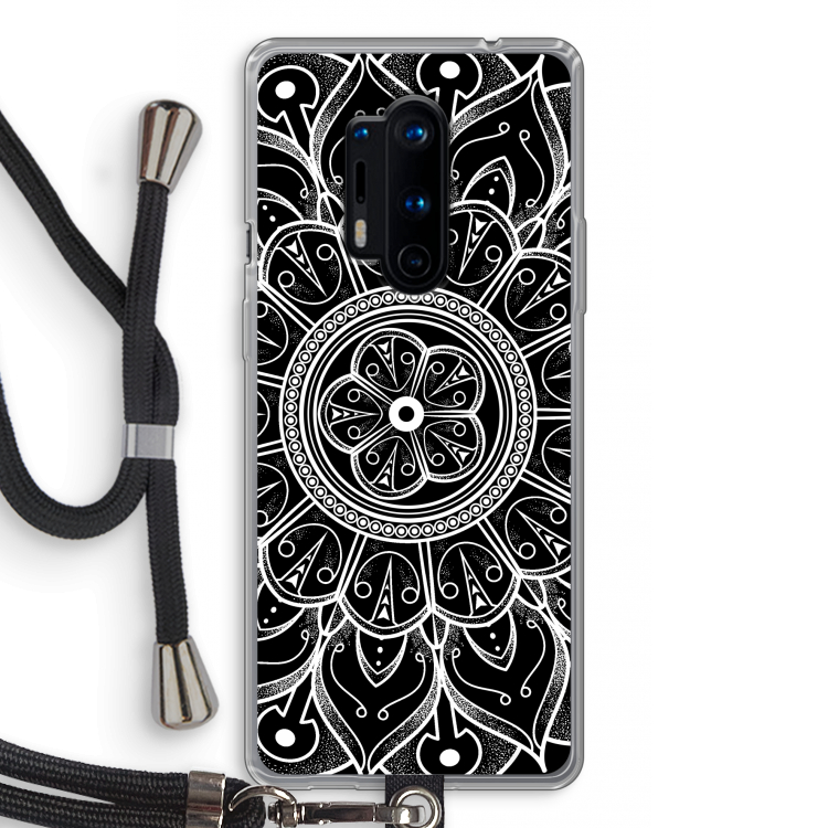 Roses Are Red: OnePlus 8 Pro Transparant Hoesje met koord