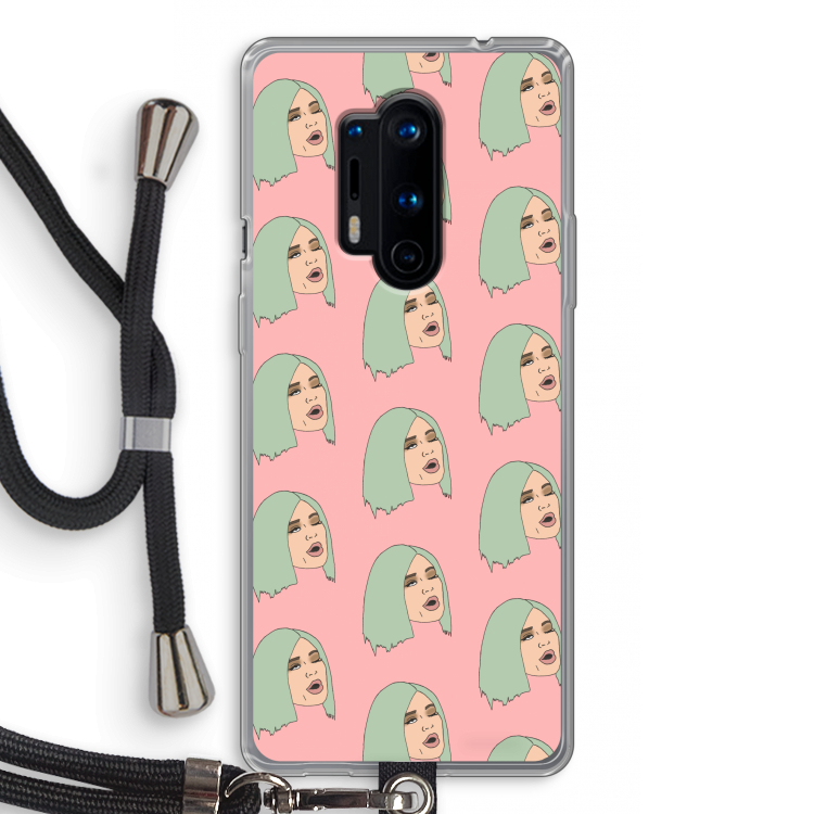 King Kylie: OnePlus 8 Pro Transparant Hoesje met koord