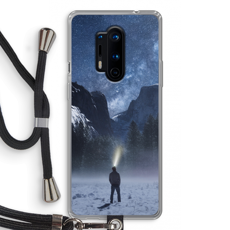 Wanderlust: OnePlus 8 Pro Transparant Hoesje met koord