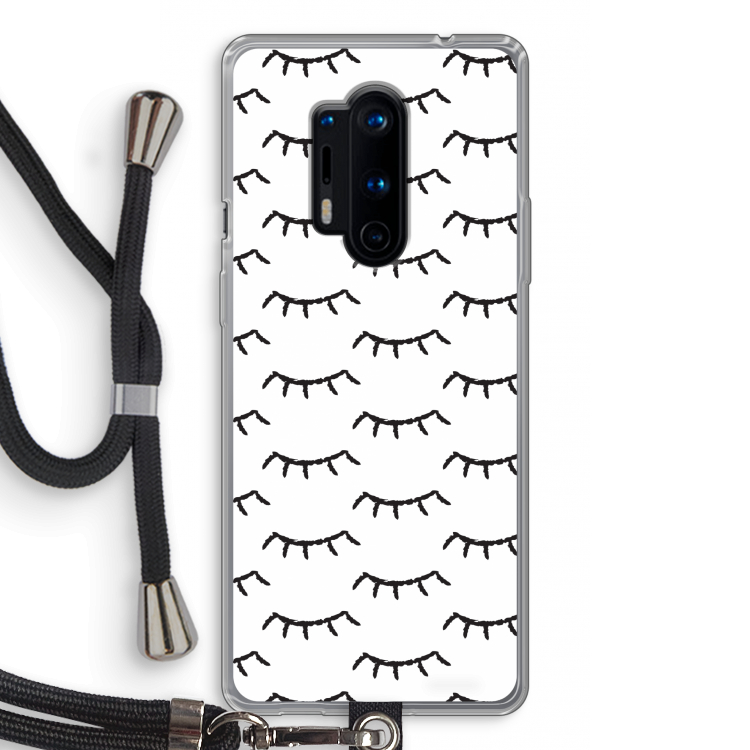Wimpers: OnePlus 8 Pro Transparant Hoesje met koord
