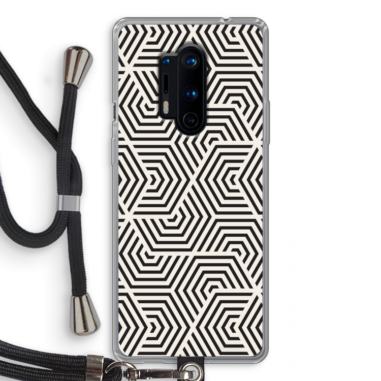 Magic pattern: OnePlus 8 Pro Transparant Hoesje met koord