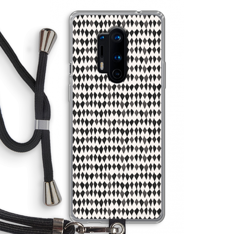 Crazy shapes: OnePlus 8 Pro Transparant Hoesje met koord