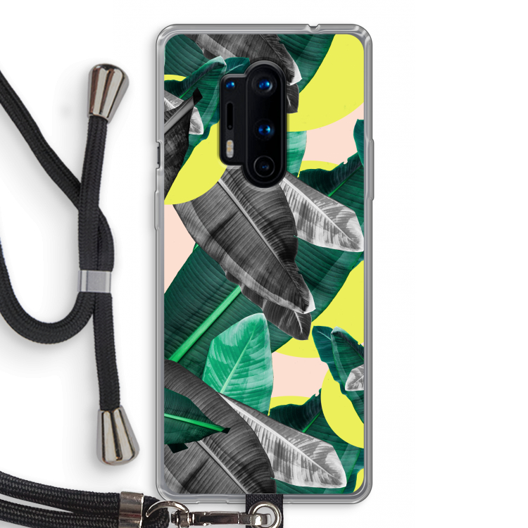 Fantasie jungle: OnePlus 8 Pro Transparant Hoesje met koord