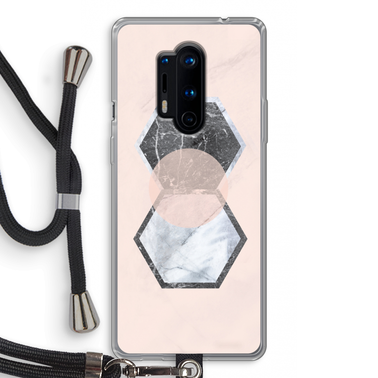 Creatieve toets: OnePlus 8 Pro Transparant Hoesje met koord