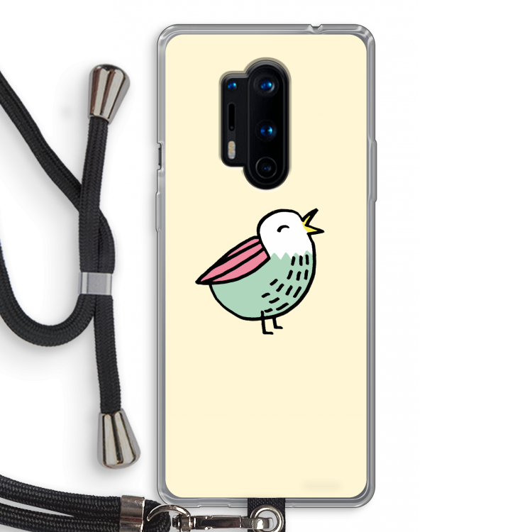 Birdy: OnePlus 8 Pro Transparant Hoesje met koord