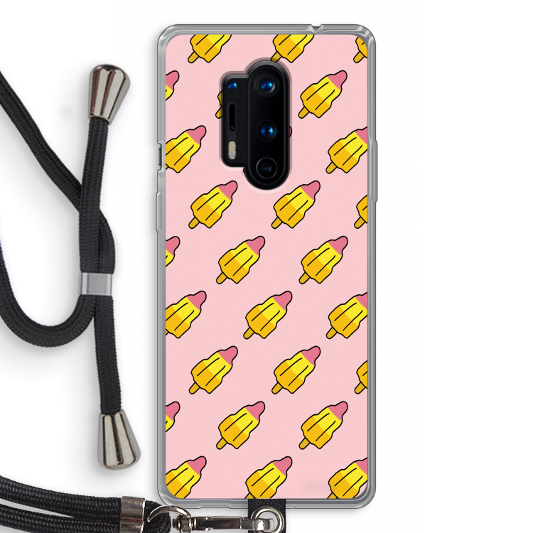 Waterijsjes: OnePlus 8 Pro Transparant Hoesje met koord