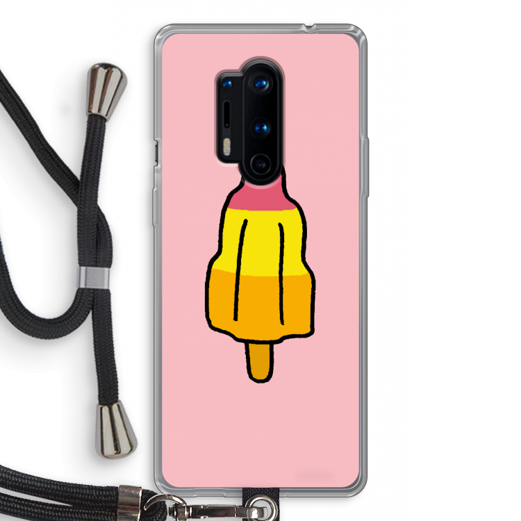 Raketijsje: OnePlus 8 Pro Transparant Hoesje met koord