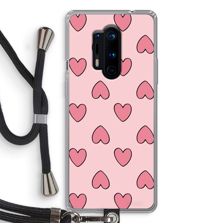 Ondersteboven verliefd: OnePlus 8 Pro Transparant Hoesje met koord