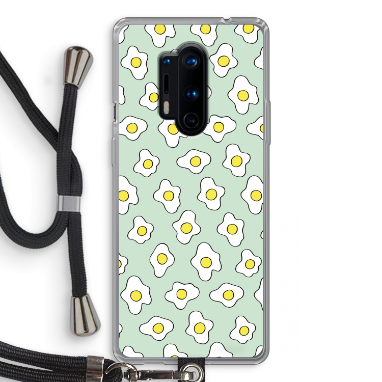Spiegeleitjes: OnePlus 8 Pro Transparant Hoesje met koord