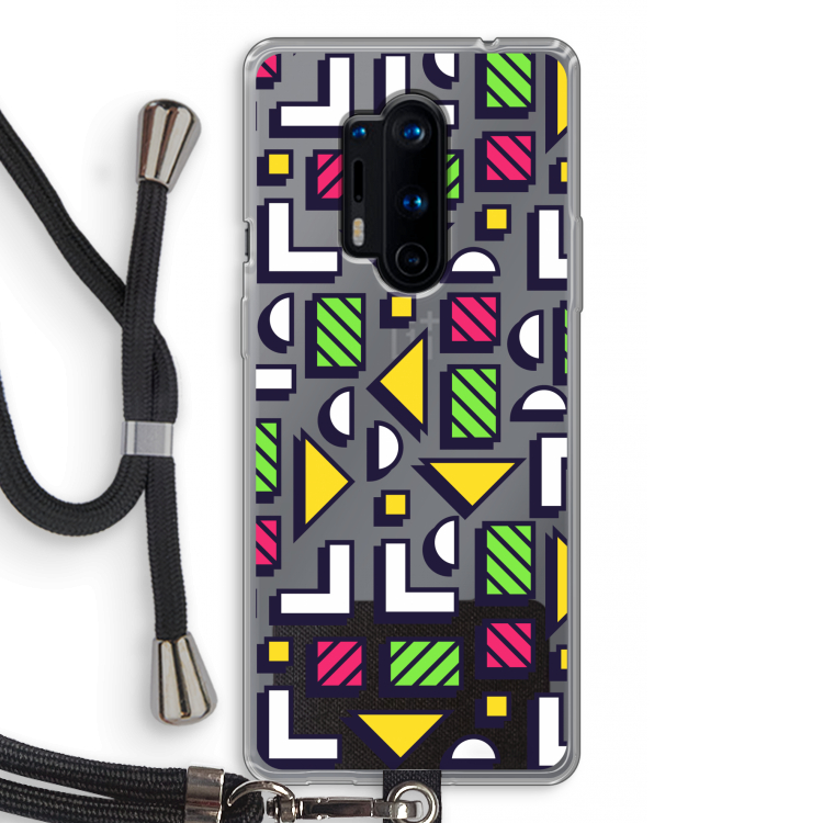8-bit N°4: OnePlus 8 Pro Transparant Hoesje met koord