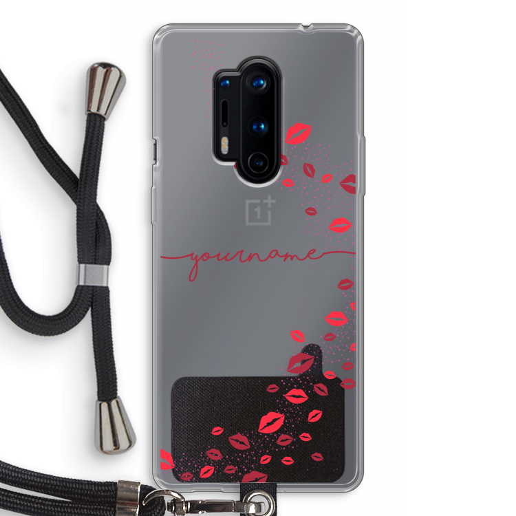 Kusjes: OnePlus 8 Pro Transparant Hoesje met koord