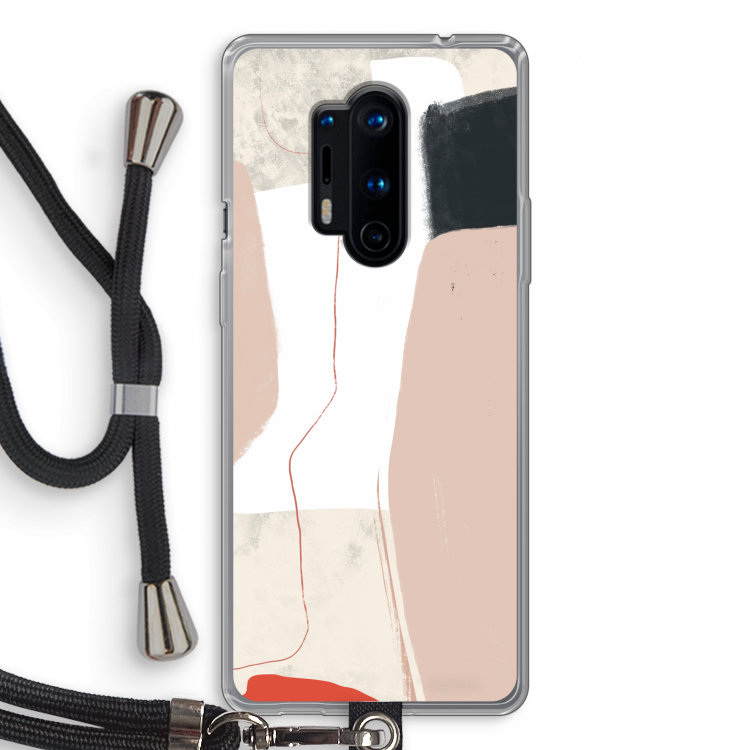 Lava: OnePlus 8 Pro Transparant Hoesje met koord