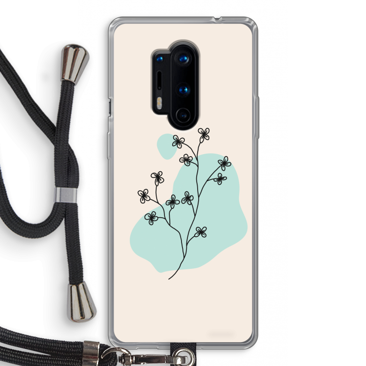 Love your petals: OnePlus 8 Pro Transparant Hoesje met koord
