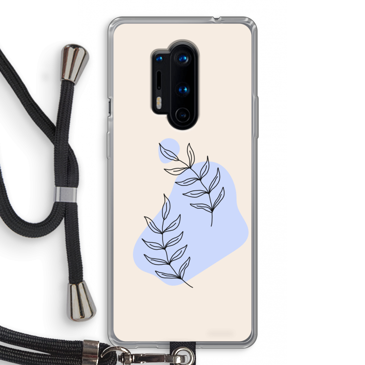 Leaf me if you can: OnePlus 8 Pro Transparant Hoesje met koord