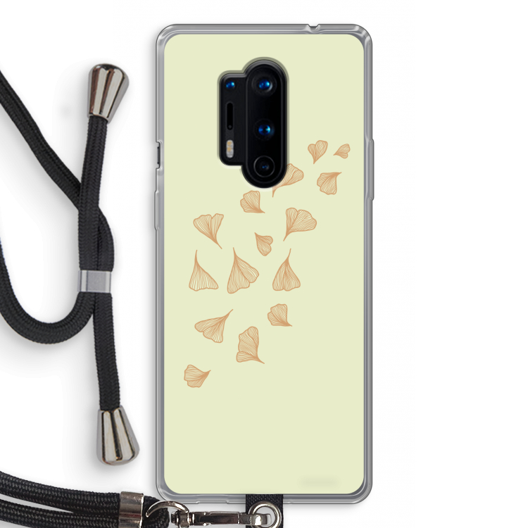 Falling Leaves: OnePlus 8 Pro Transparant Hoesje met koord