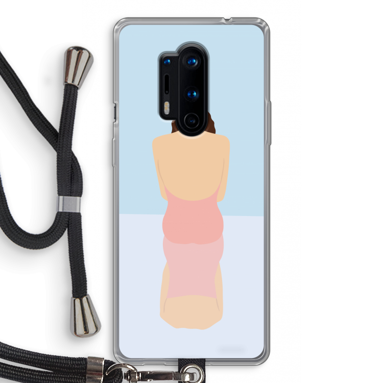 Mirror: OnePlus 8 Pro Transparant Hoesje met koord