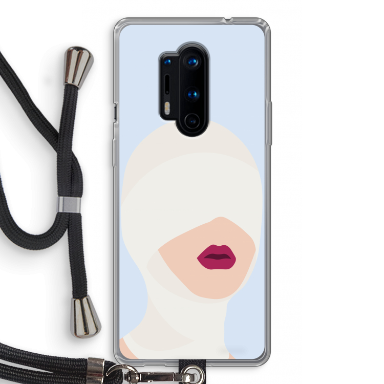 Incognito: OnePlus 8 Pro Transparant Hoesje met koord