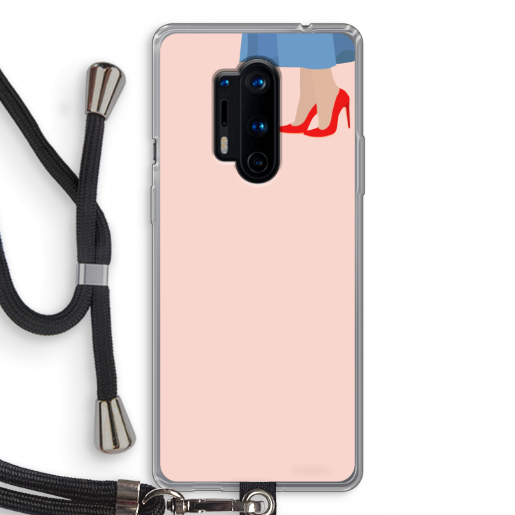 High heels: OnePlus 8 Pro Transparant Hoesje met koord