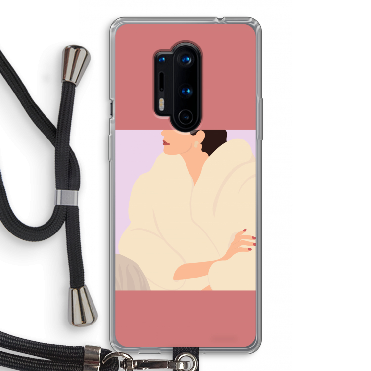 Cosy: OnePlus 8 Pro Transparant Hoesje met koord