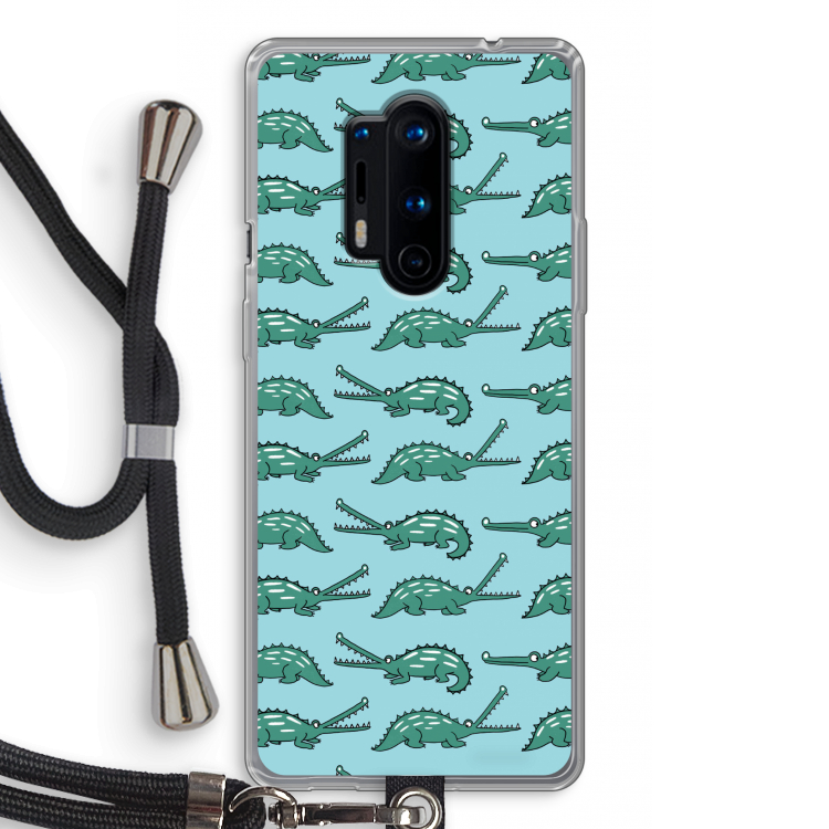 Kroko: OnePlus 8 Pro Transparant Hoesje met koord