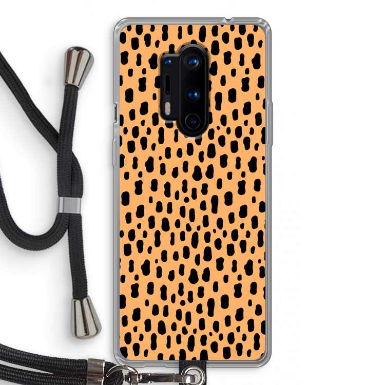 Panter: OnePlus 8 Pro Transparant Hoesje met koord