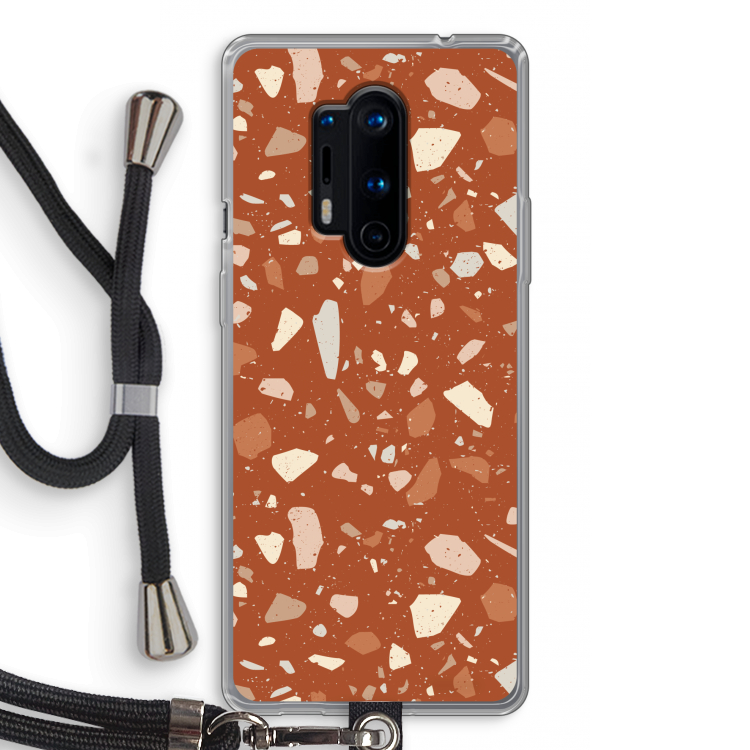 Terrazzo N°22: OnePlus 8 Pro Transparant Hoesje met koord