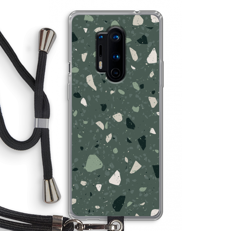 Terrazzo N°19: OnePlus 8 Pro Transparant Hoesje met koord