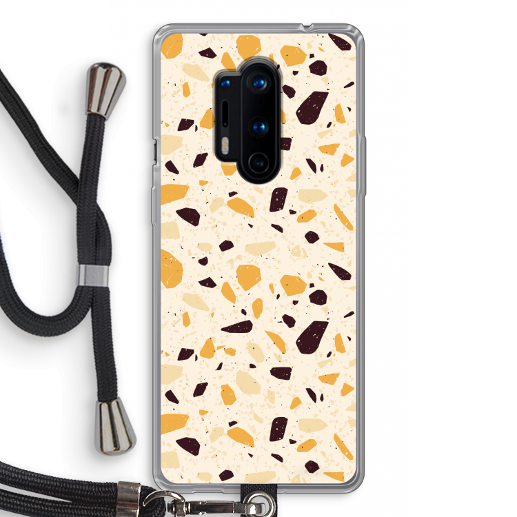 Terrazzo N°13: OnePlus 8 Pro Transparant Hoesje met koord