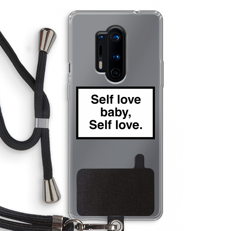 Self love: OnePlus 8 Pro Transparant Hoesje met koord