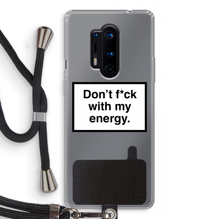 My energy: OnePlus 8 Pro Transparant Hoesje met koord