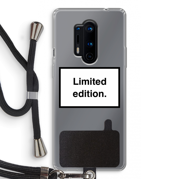 Limited edition: OnePlus 8 Pro Transparant Hoesje met koord