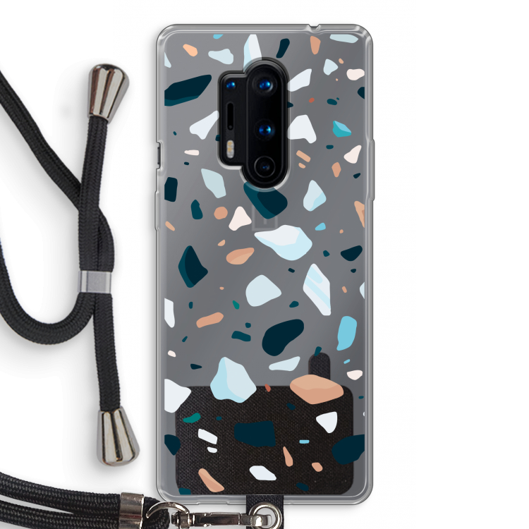 Terrazzo N°13: OnePlus 8 Pro Transparant Hoesje met koord
