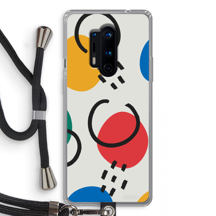 Illustratieve pop 3: OnePlus 8 Pro Transparant Hoesje met koord