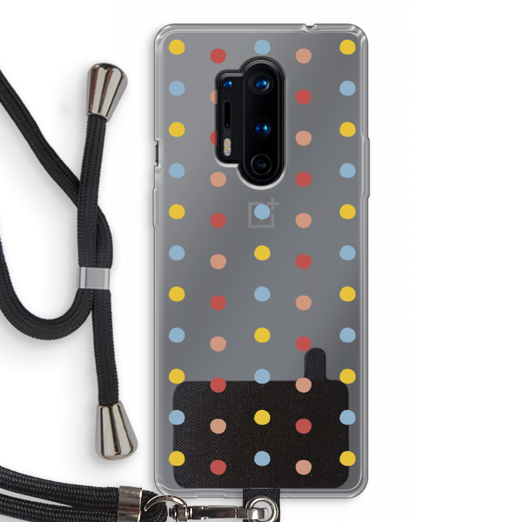Bollen: OnePlus 8 Pro Transparant Hoesje met koord