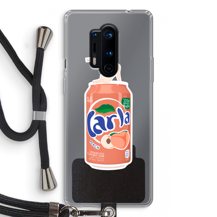 S(peach)less: OnePlus 8 Pro Transparant Hoesje met koord