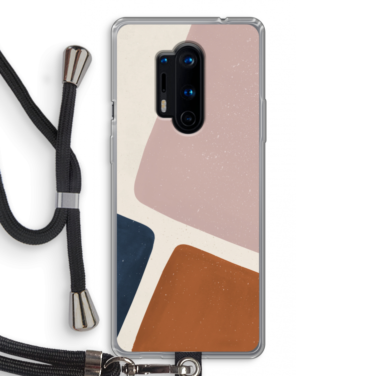 Geo #2: OnePlus 8 Pro Transparant Hoesje met koord