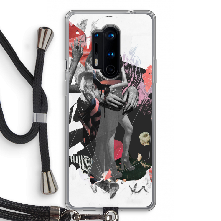 Dissimulation du réel: OnePlus 8 Pro Transparant Hoesje met koord