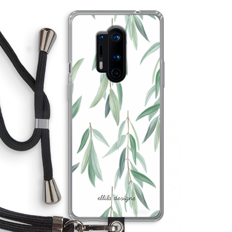 Branch up your life: OnePlus 8 Pro Transparant Hoesje met koord