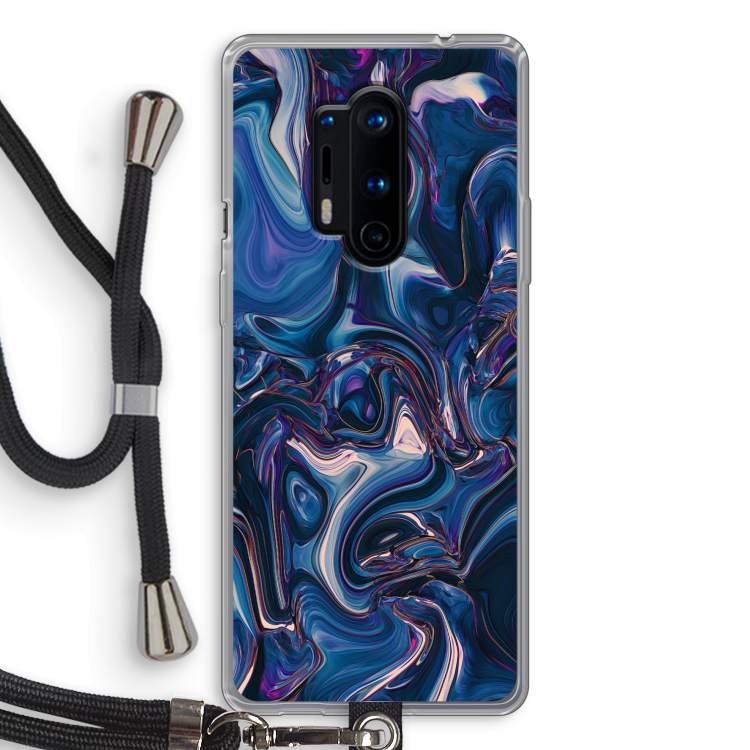 Mirrored Mirage: OnePlus 8 Pro Transparant Hoesje met koord