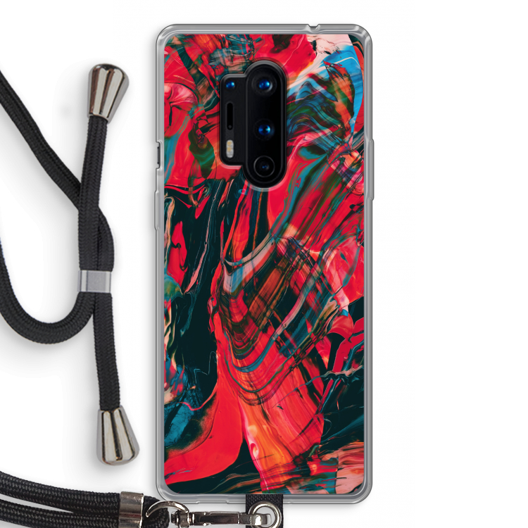 Endless Descent: OnePlus 8 Pro Transparant Hoesje met koord