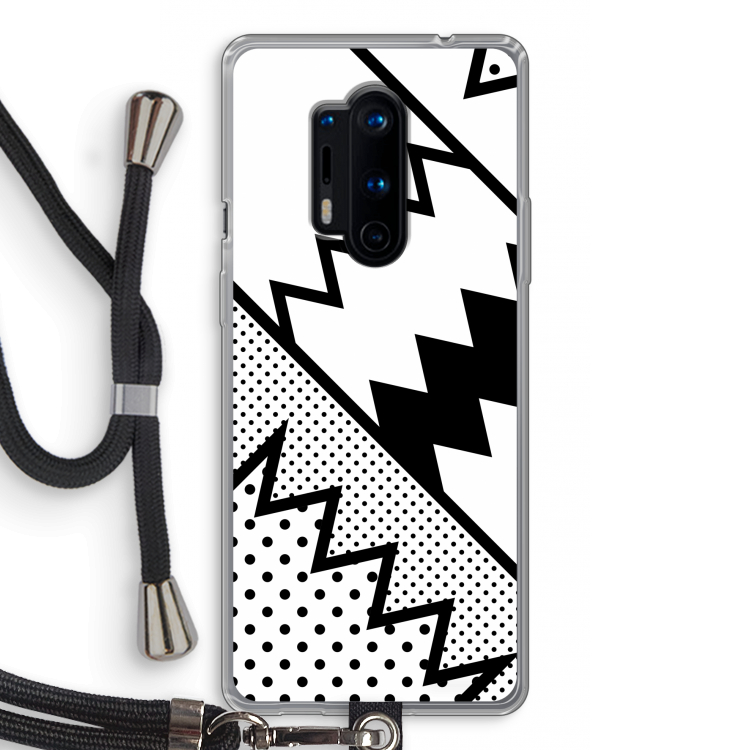 Pop Art #5: OnePlus 8 Pro Transparant Hoesje met koord