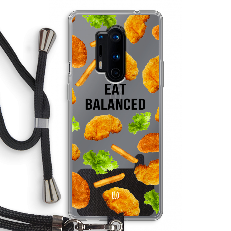 Eat Balanced: OnePlus 8 Pro Transparant Hoesje met koord